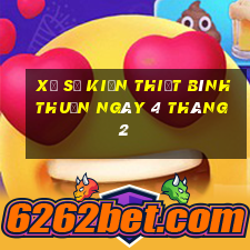 xổ số kiến thiết bình thuận ngày 4 tháng 2