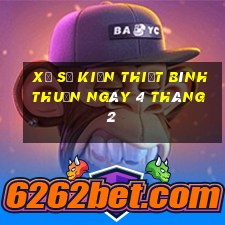 xổ số kiến thiết bình thuận ngày 4 tháng 2