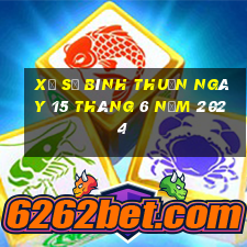 xổ số bình thuận ngày 15 tháng 6 năm 2024