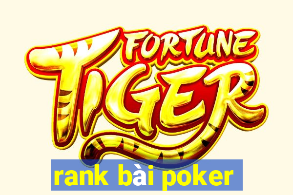 rank bài poker