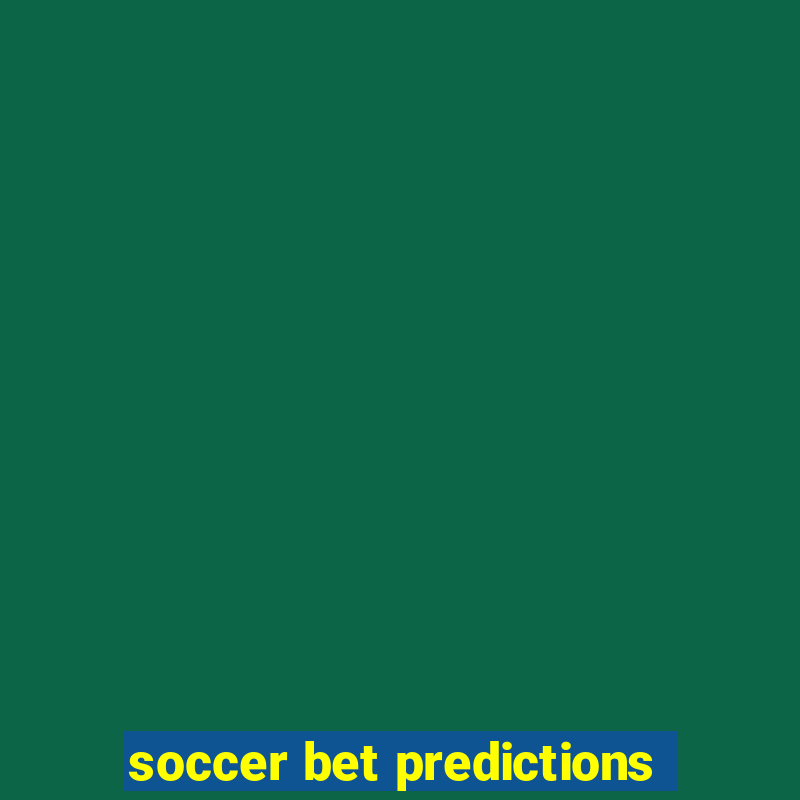 soccer bet predictions