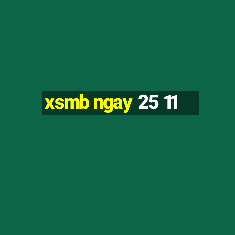 xsmb ngay 25 11