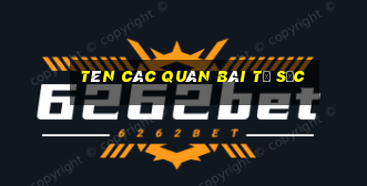 tên các quân bài tứ sắc