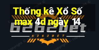 Thống kê Xổ Số max 4d ngày 14