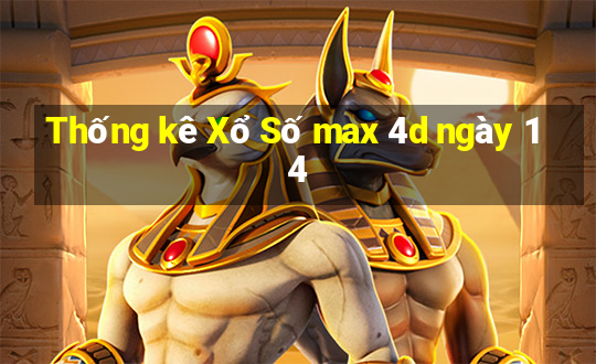 Thống kê Xổ Số max 4d ngày 14