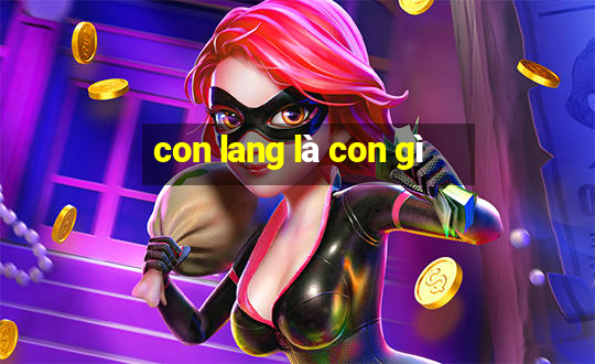 con lang là con gì