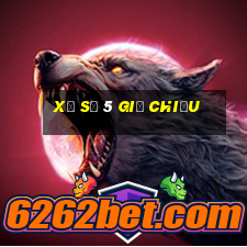 xổ số 5 giờ chiều