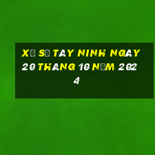 xổ số tây ninh ngày 20 tháng 10 năm 2024