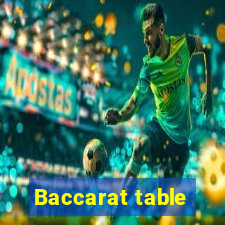 Baccarat table