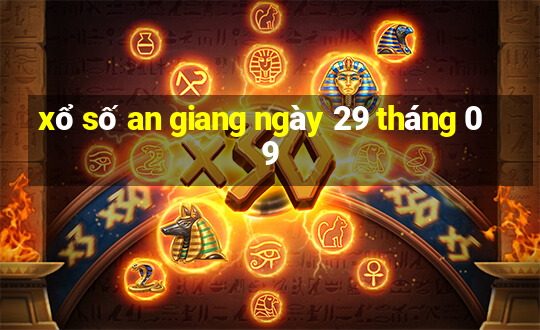 xổ số an giang ngày 29 tháng 09