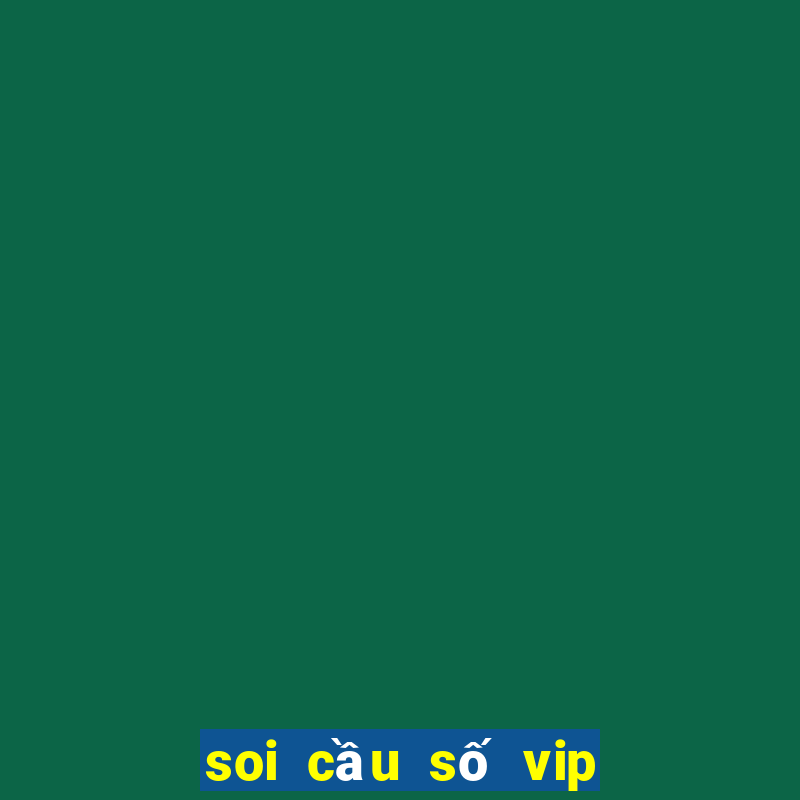 soi cầu số vip miền bắc hôm nay