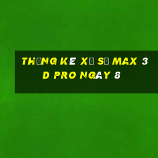 Thống kê Xổ Số max 3d pro ngày 8