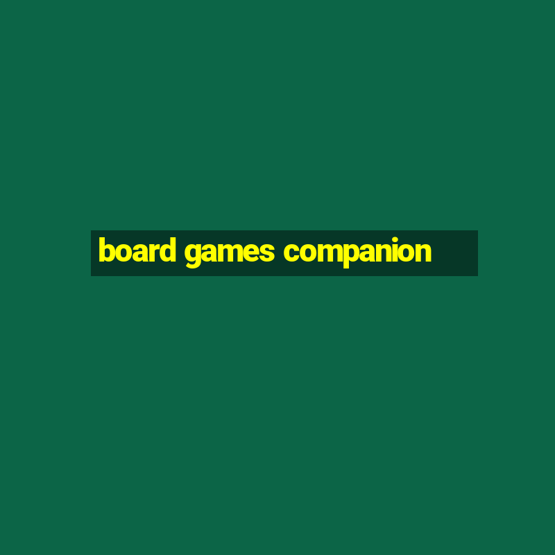 board games companion