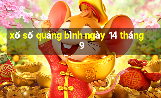 xổ số quảng bình ngày 14 tháng 9