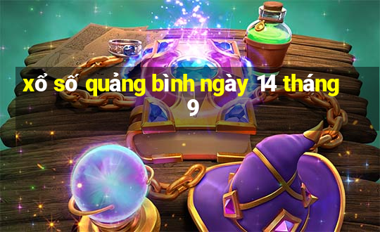 xổ số quảng bình ngày 14 tháng 9