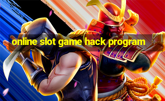 online slot game hack program