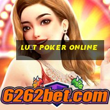 luật poker online