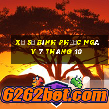 xổ số bình phước ngày 7 tháng 10