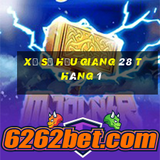 xổ số hậu giang 28 tháng 1