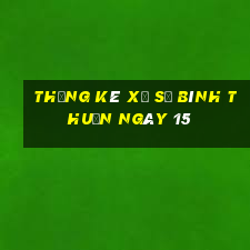 Thống kê Xổ Số Bình Thuận ngày 15