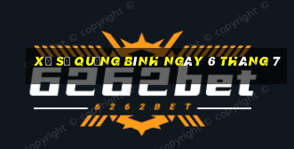 xổ số quảng bình ngày 6 tháng 7