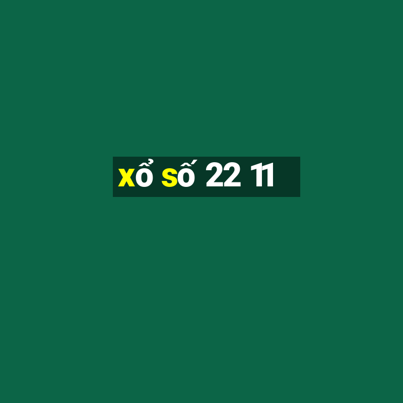 xo so 22 11