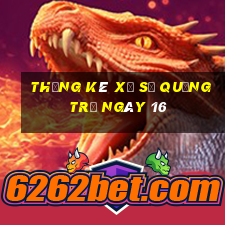 Thống kê Xổ Số quảng trị ngày 16