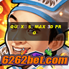 quả xổ số max 3d pro