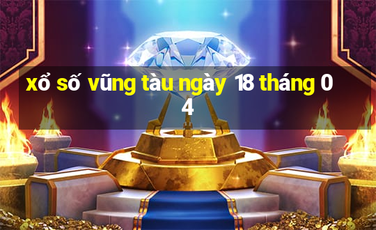 xổ số vũng tàu ngày 18 tháng 04