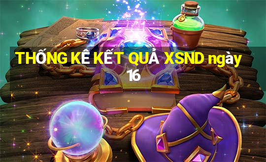 THỐNG KÊ KẾT QUẢ XSND ngày 16