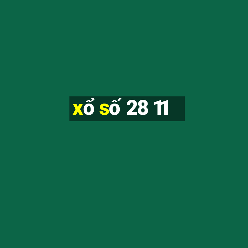 xo so 28 11