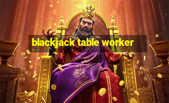 blackjack table worker