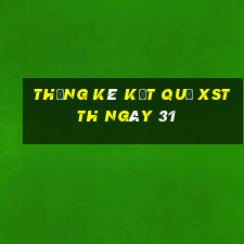 THỐNG KÊ KẾT QUẢ XSTTH ngày 31