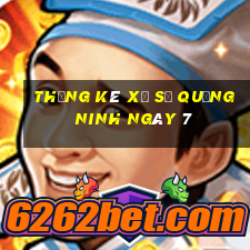 Thống kê Xổ Số quảng ninh ngày 7