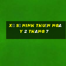 xổ số ninh thuận ngày 2 tháng 7