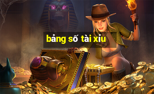 bảng số tài xỉu