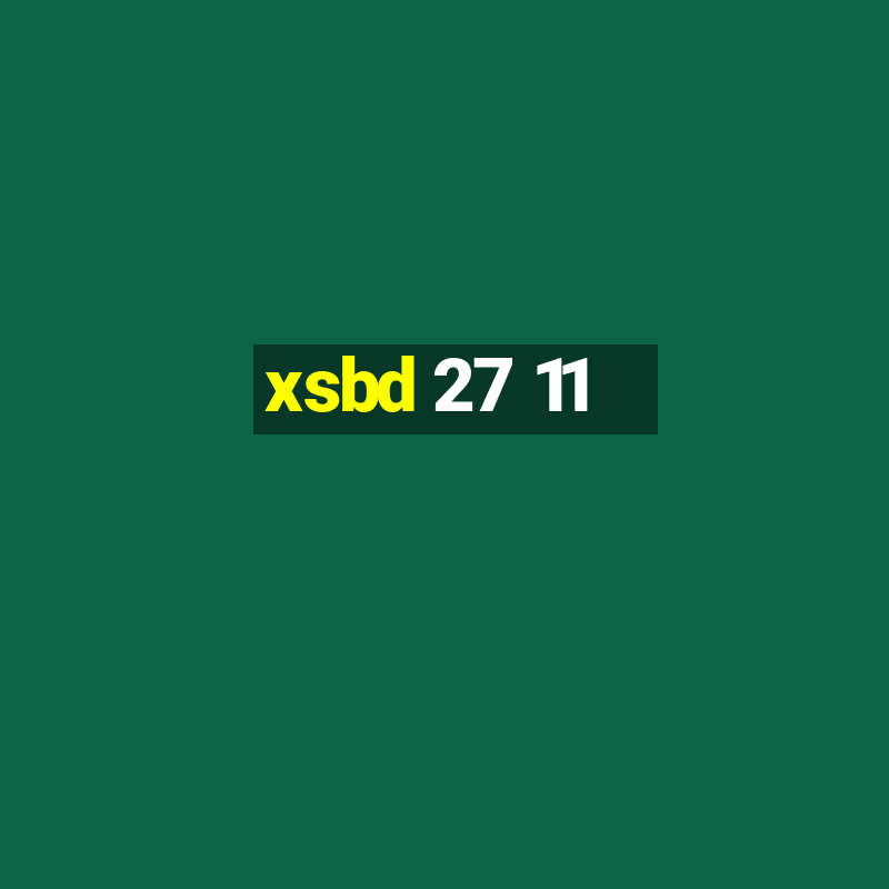 xsbd 27 11