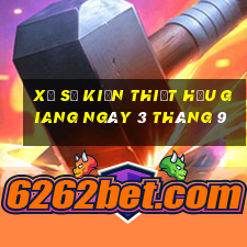 xổ số kiến thiết hậu giang ngày 3 tháng 9