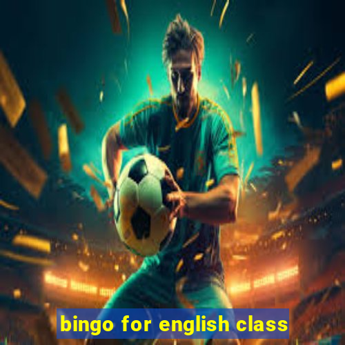 bingo for english class