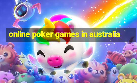 online poker games in australia