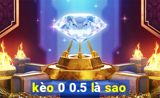 kèo 0 0.5 là sao