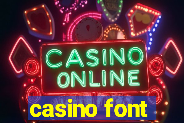 casino font