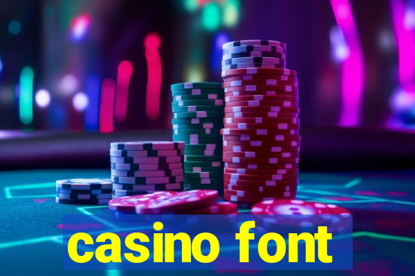 casino font