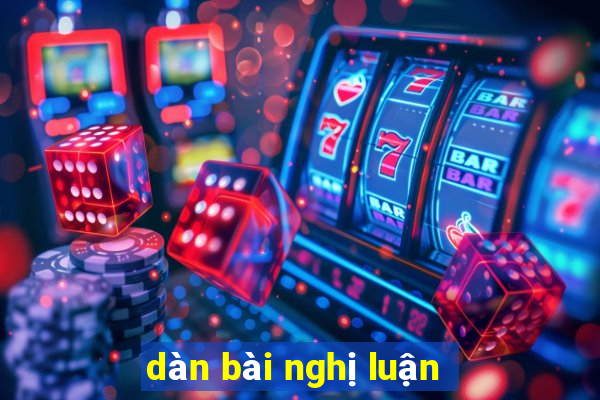 dàn bài nghị luận