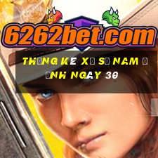 Thống kê Xổ Số nam định ngày 30