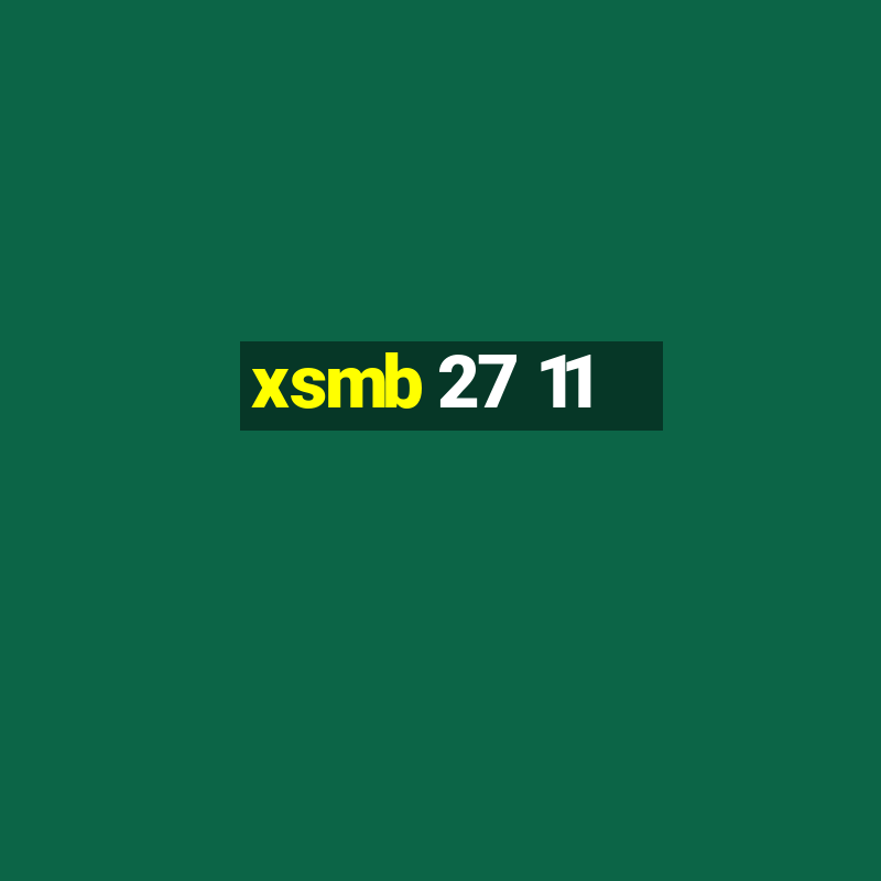 xsmb 27 11