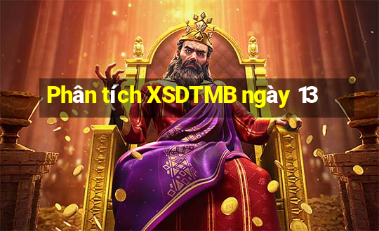 Phân tích XSDTMB ngày 13