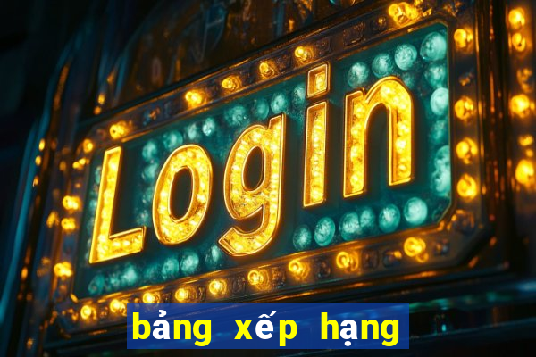 bảng xếp hạng ngoài hạng anh