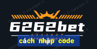 cách nhập code oc gacha club