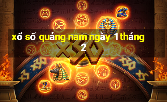 xổ số quảng nam ngày 1 tháng 2